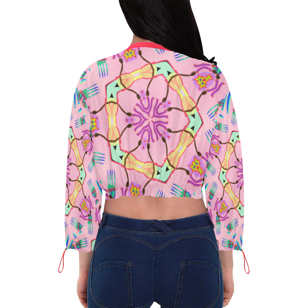Design new 2 Cropped Chiffon Jacket for Women (Model H30)