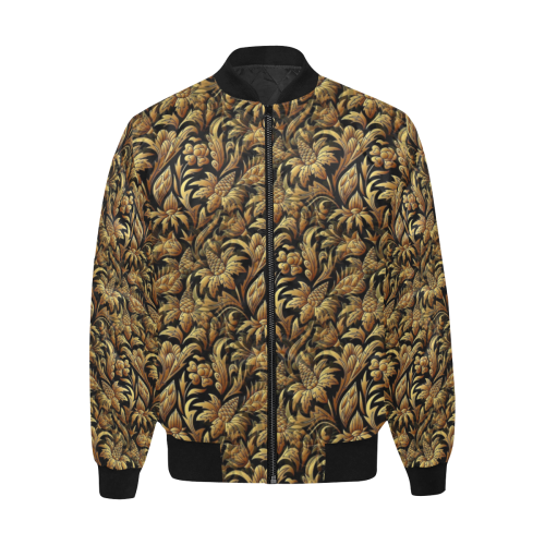 Edel by Artdream All Over Print Quilted Bomber Jacket for Men (Model H33)