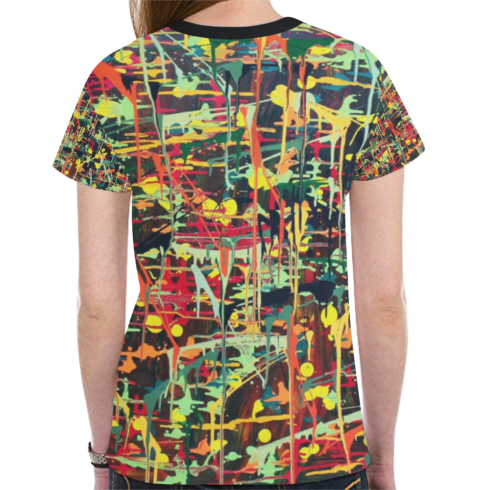 Irma New All Over Print T-shirt for Women (Model T45)