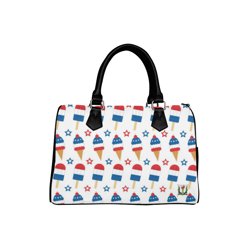 Fairlings Delight's Frozen Treats Collection- 4th of July Popsicles and Icecreams 53086 Boston Handbag (Model 1621)