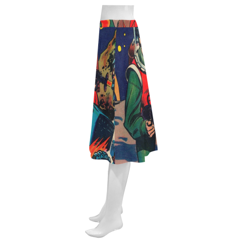 Battle in Space Mnemosyne Women's Crepe Skirt (Model D16)