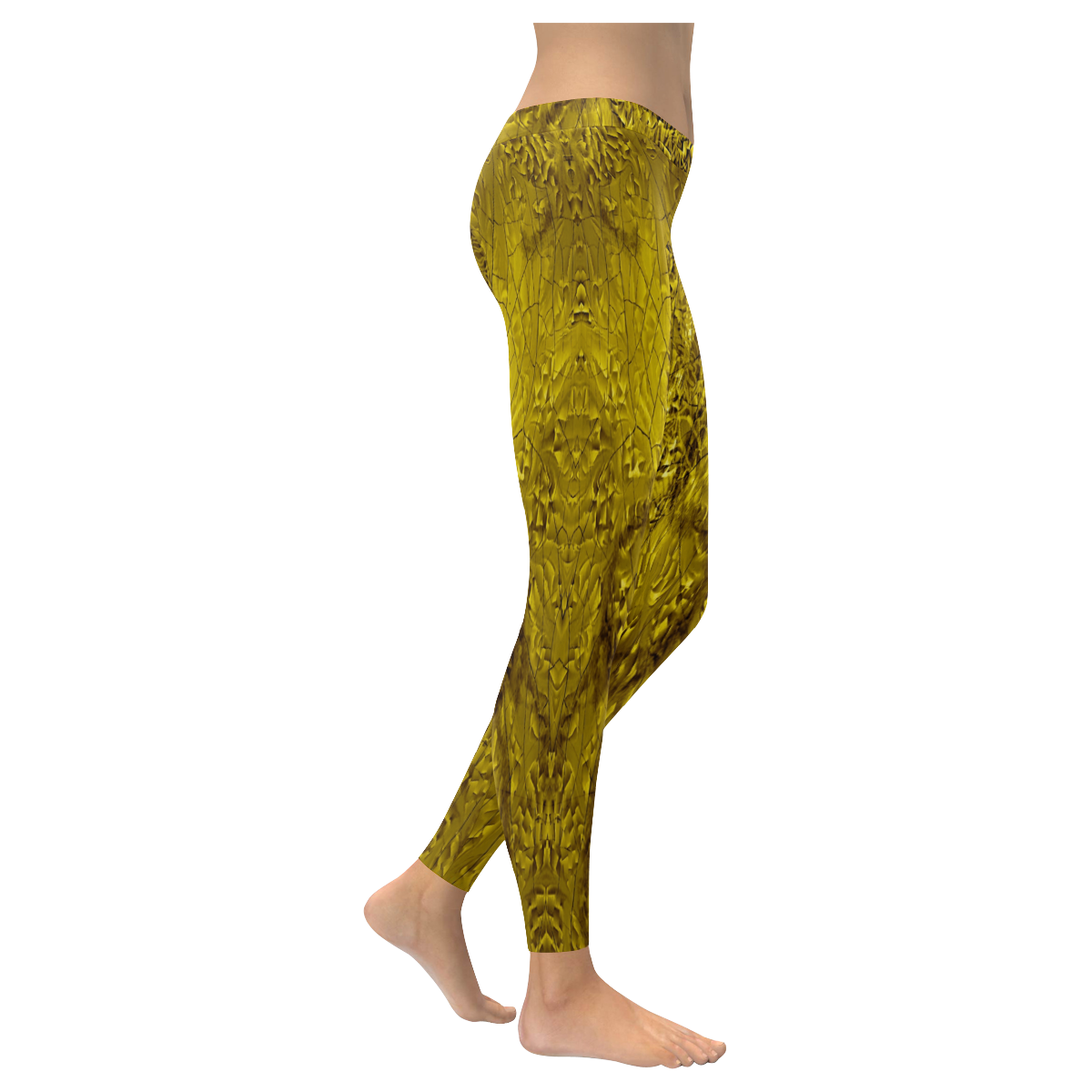 waterfall 8 Women's Low Rise Leggings (Invisible Stitch) (Model L05)