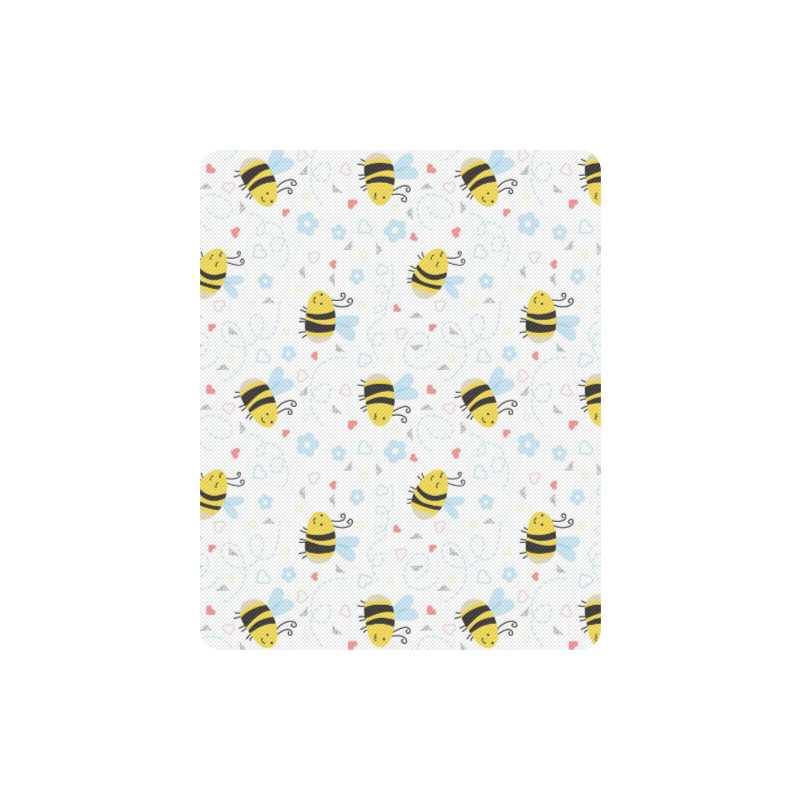 Cute Bee Pattern Rectangle Mousepad