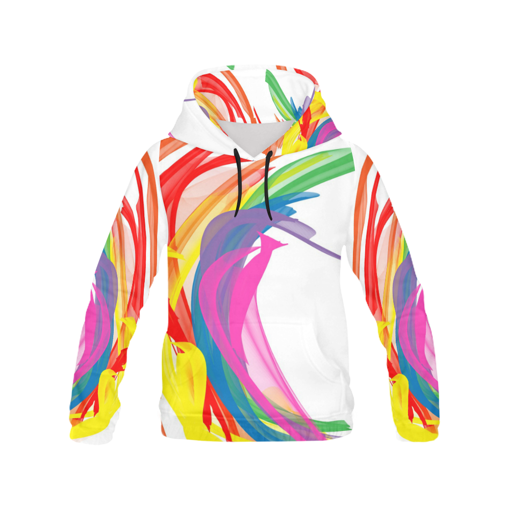 Colors by Nico Bielow All Over Print Hoodie for Men/Large Size (USA Size) (Model H13)
