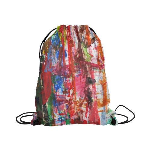 Paint on a white background Large Drawstring Bag Model 1604 (Twin Sides)  16.5"(W) * 19.3"(H)