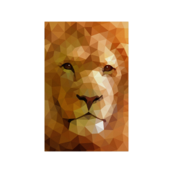 Polymetric Lion Poster 11"x17"