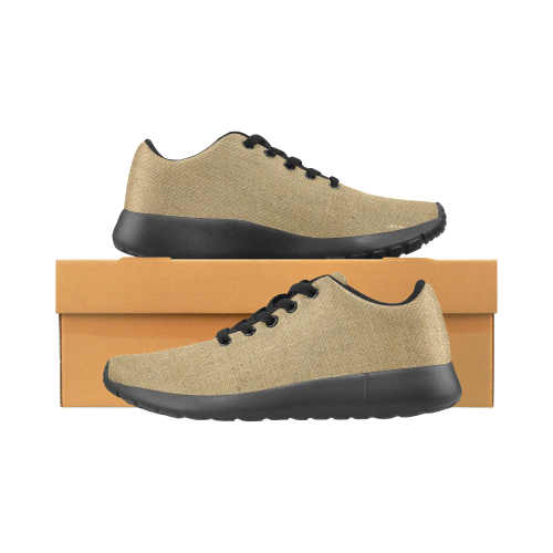 Burlap Coffee Sack Men's Running Shoes/Large Size (Model 020)
