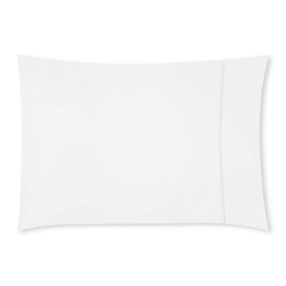 Christmas 'Tis The Season Pattern on White Custom Rectangle Pillow Case 20x30 (One Side)