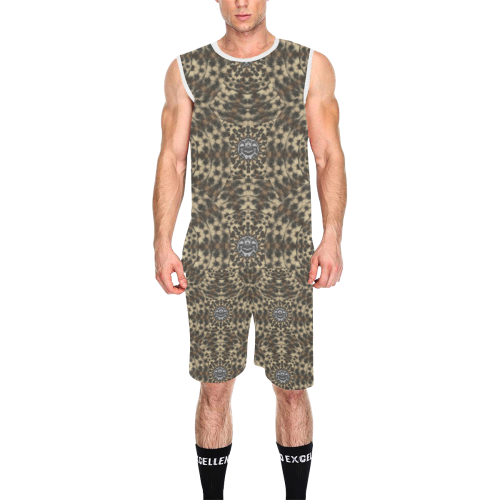 I am big cat with sweet catpaws decorative All Over Print Basketball Uniform