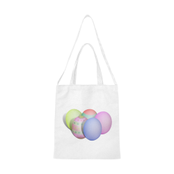 Pastel Colored Easter Eggs Canvas Tote Bag/Medium (Model 1701)