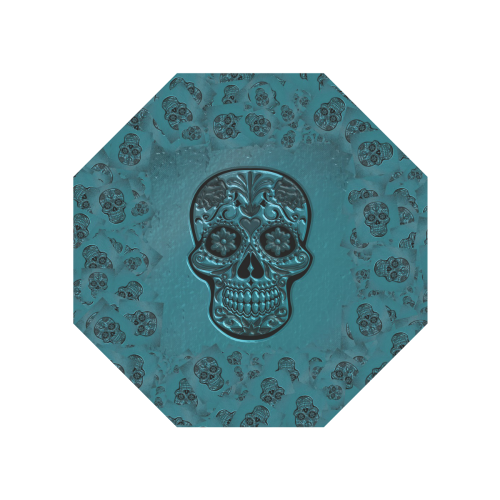 Skull20170225_by_JAMColors Anti-UV Auto-Foldable Umbrella (Underside Printing) (U06)