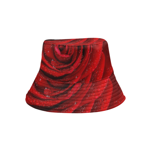 Red rosa All Over Print Bucket Hat