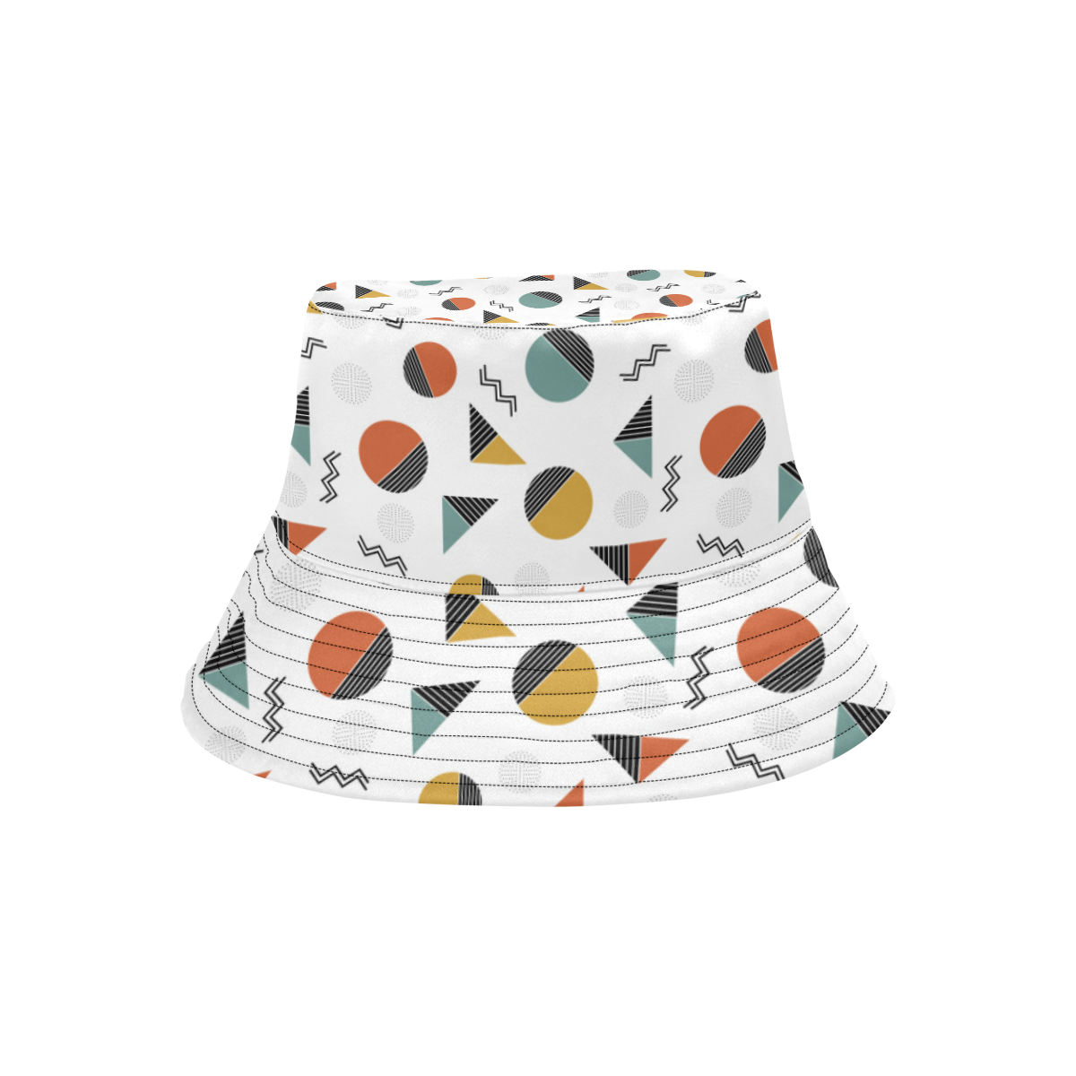 Geo Cutting Shapes All Over Print Bucket Hat