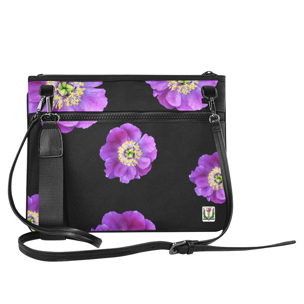 Fairlings Delight's Floral Luxury Collection- Purple Beauty 53086a12 Slim Clutch Bag (Model 1668)