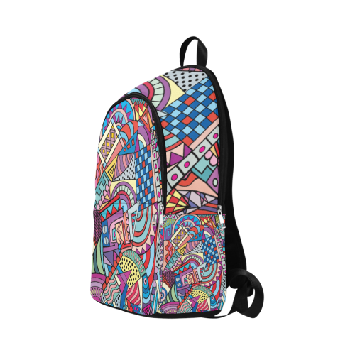 Abstract geometric colors Fabric Backpack for Adult (Model 1659)