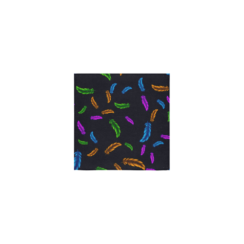 Neon Feathers Square Towel 13“x13”