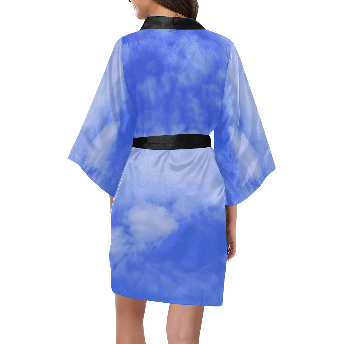 Blue Clouds Kimono Robe