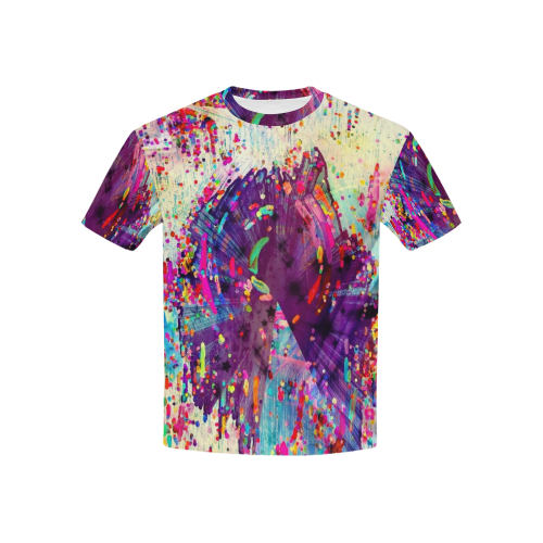 Paint Popart by Nico Bielow Kids' All Over Print T-shirt (USA Size) (Model T40)
