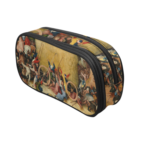 Hieronymus Bosch-The Haywain Triptych 2 Pencil Pouch/Large (Model 1680)