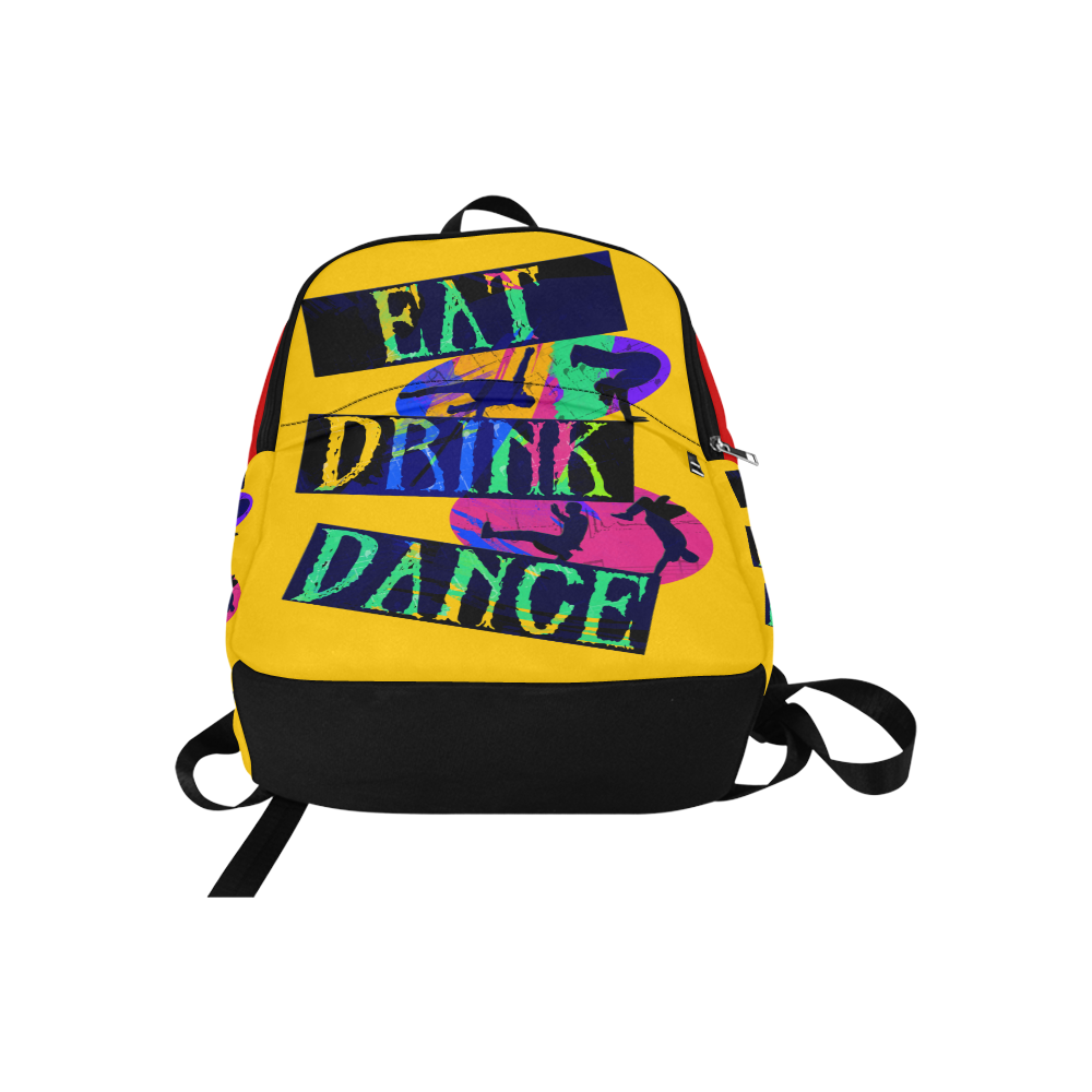 Break Dancing Colorful / Yellow / Red Fabric Backpack for Adult (Model 1659)