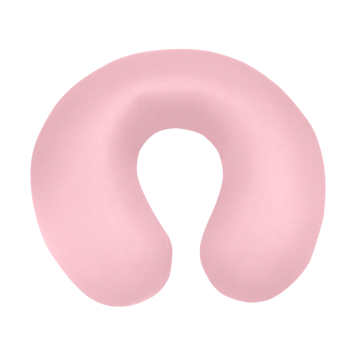 color pink U-Shape Travel Pillow