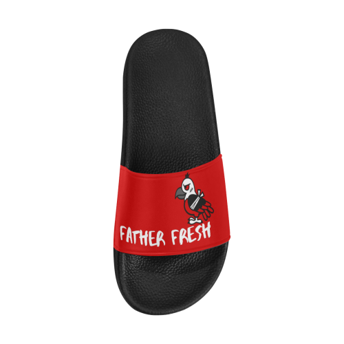 FF Vulture Slides Black/Red Men's Slide Sandals (Model 057)