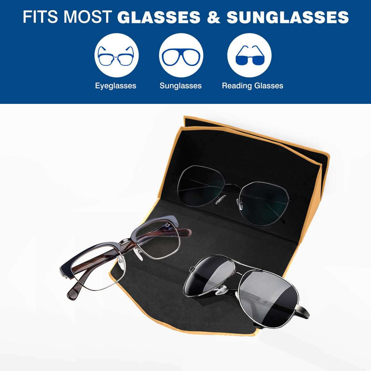 color butterscotch Custom Foldable Glasses Case