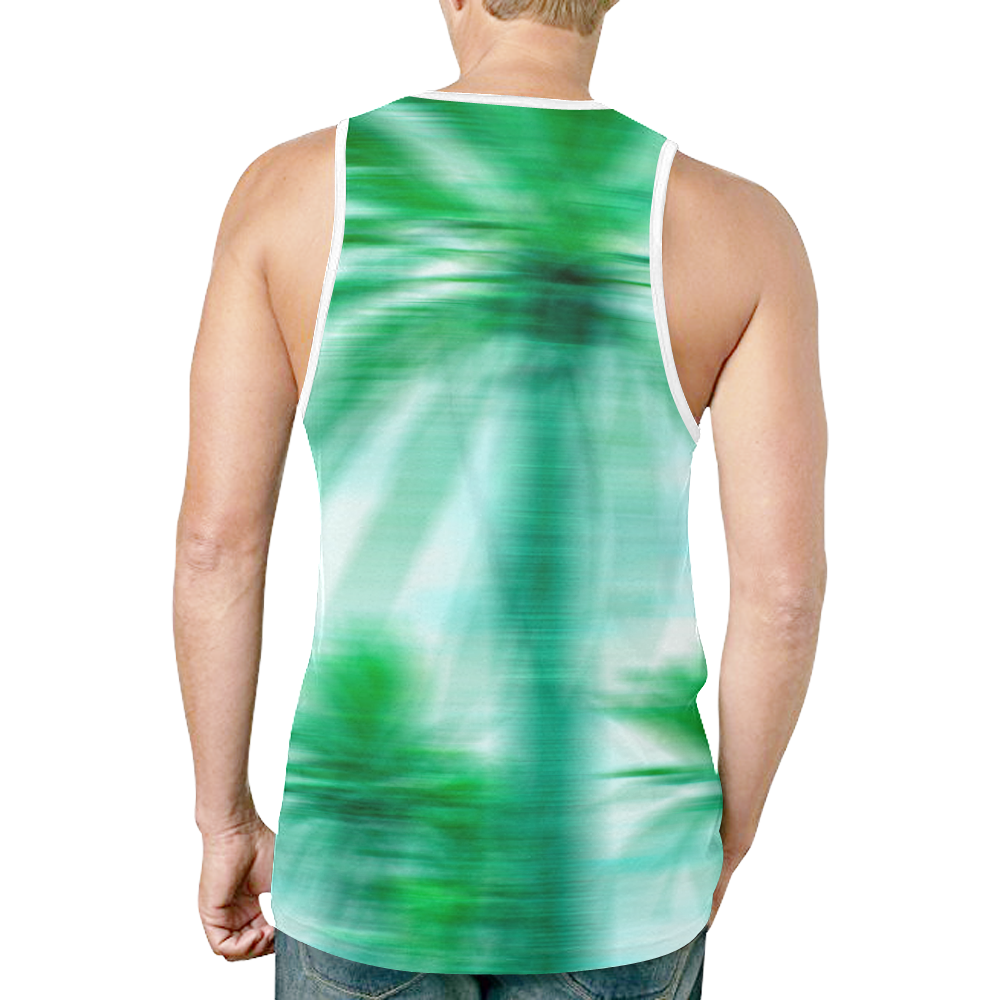 Palm Beach New All Over Print Tank Top for Men (Model T46)