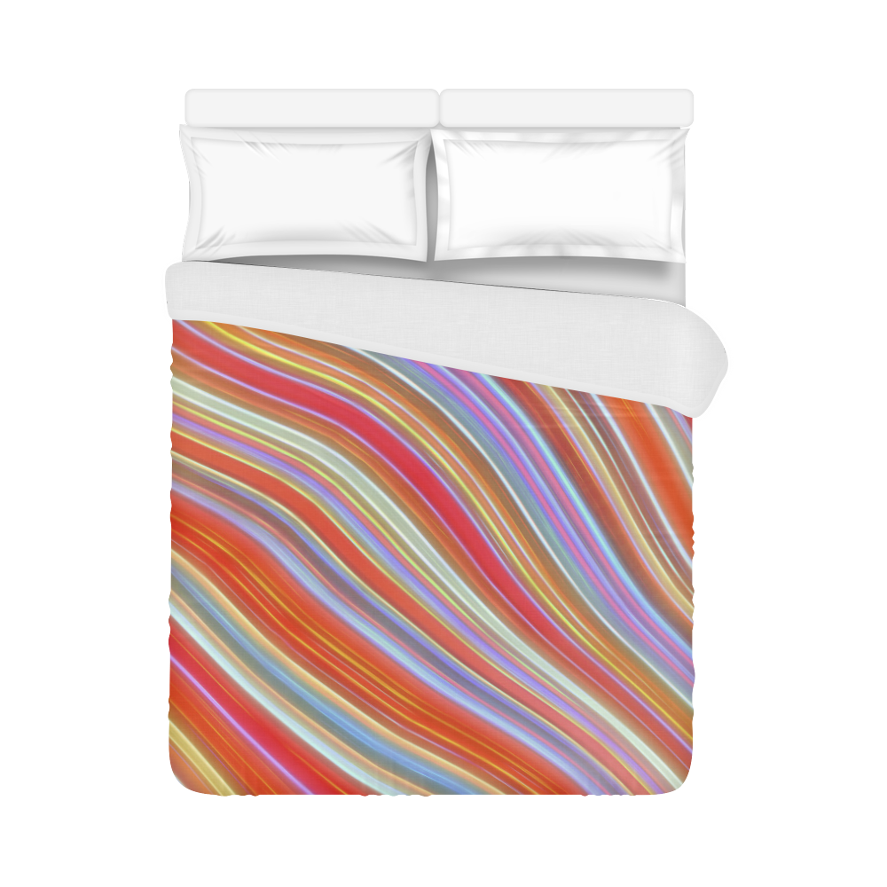 Wild Wavy Lines 09 Duvet Cover 86"x70" ( All-over-print)