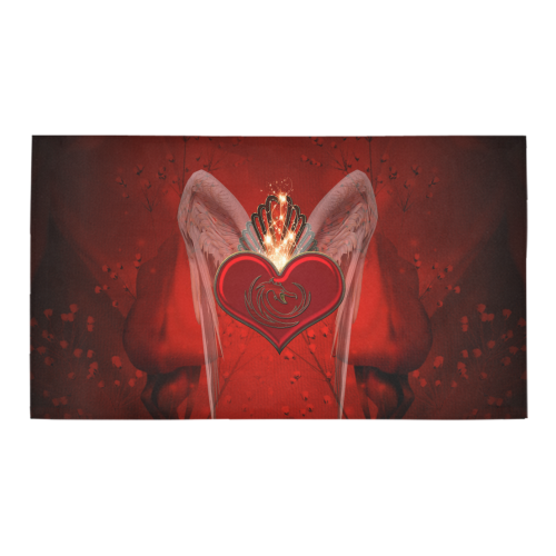 Heart with wings Bath Rug 16''x 28''