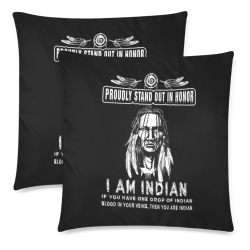 Proudly Stand Out In Honor Custom Zippered Pillow Cases 18"x 18" (Twin Sides) (Set of 2)