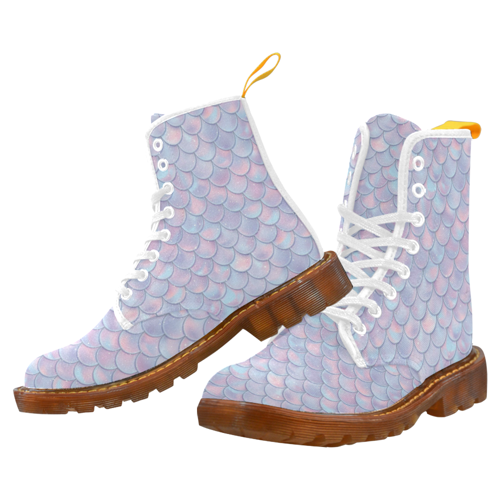 Mermaid Scales Martin Boots For Men Model 1203H