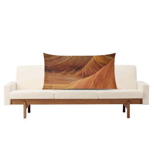 Sandstone Rectangle Pillow Case 20"x36"(Twin Sides)