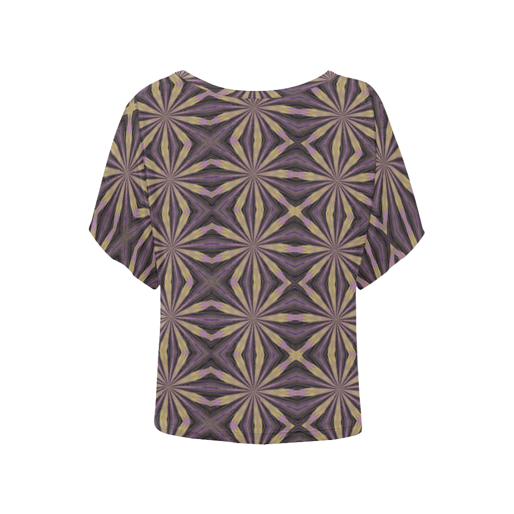 AMOEBAZ Women's Batwing-Sleeved Blouse T shirt (Model T44)