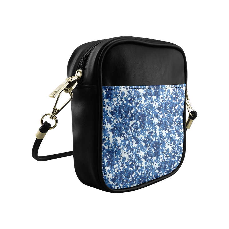 Digital Blue Camouflage Sling Bag (Model 1627)