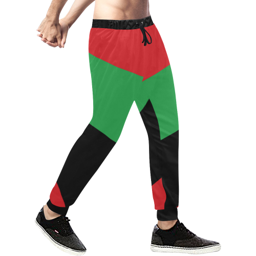 RGB Stripe Men's Jogging Pants Men's All Over Print Sweatpants (Model L11)