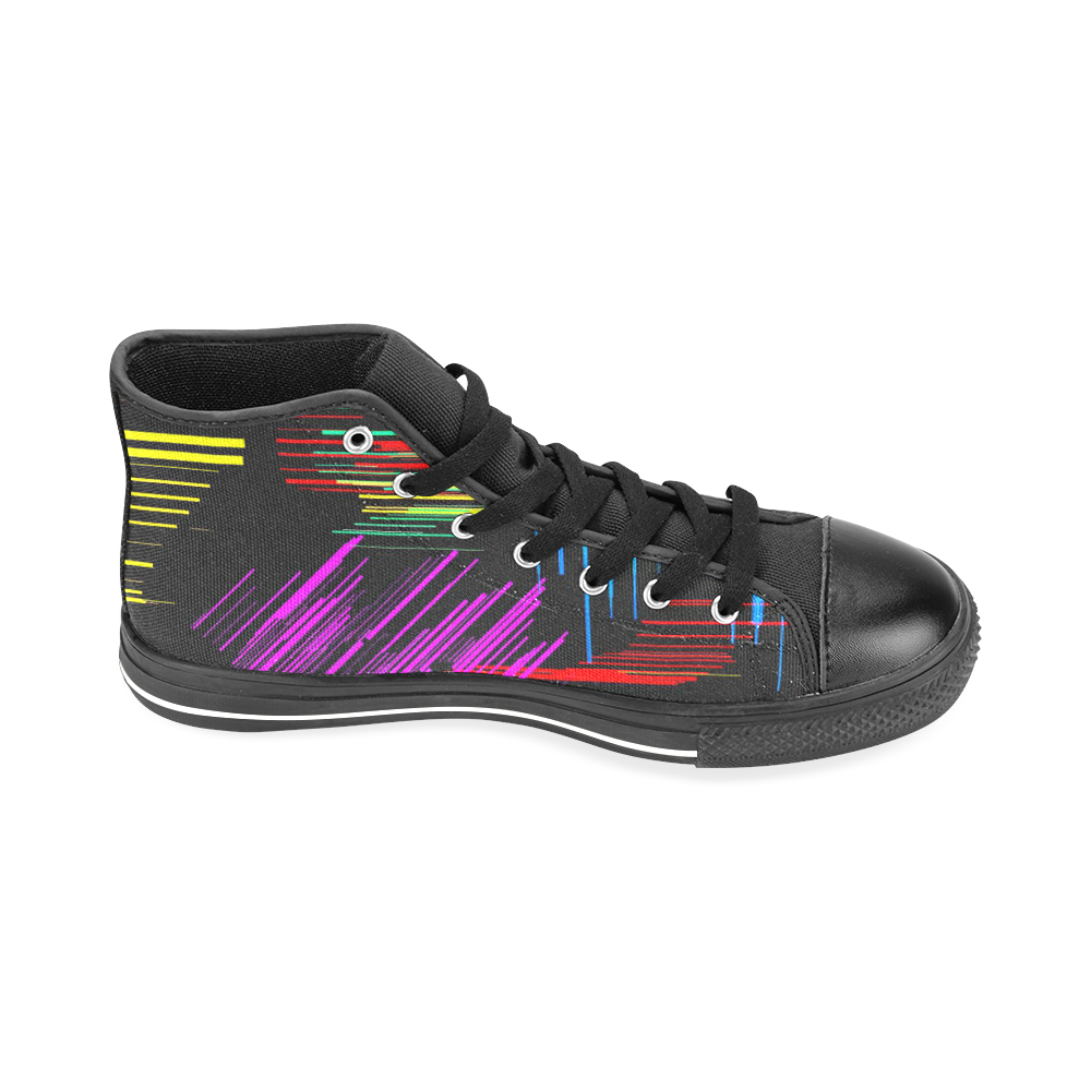 New Pattern factory 2A by JamColors Men’s Classic High Top Canvas Shoes /Large Size (Model 017)