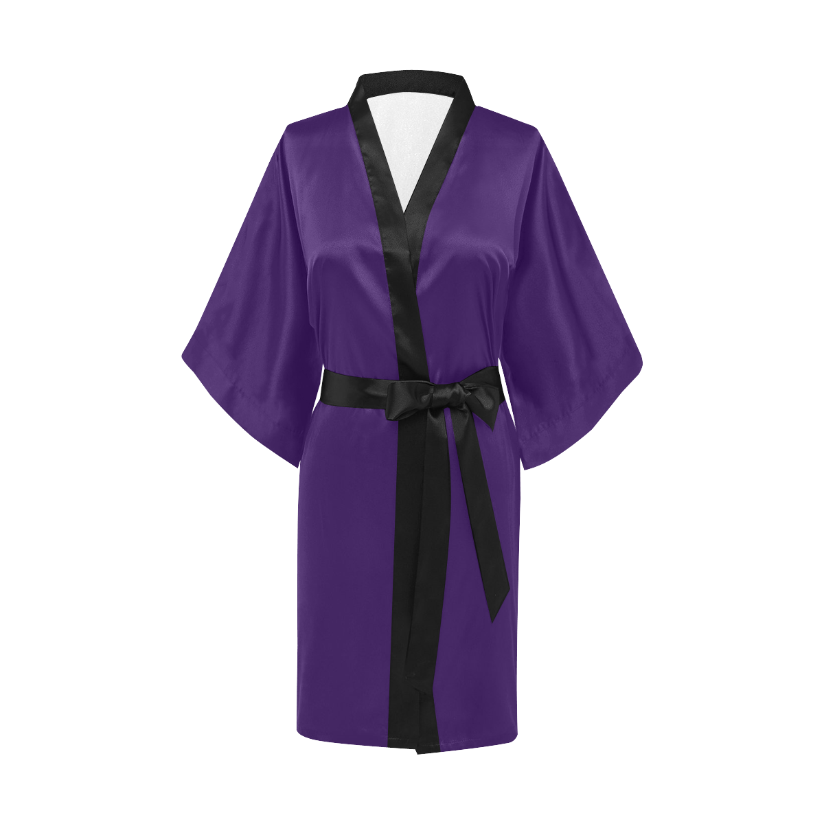 Cocker Spaniel Sugar Skull Royal Purple/Black Kimono Robe