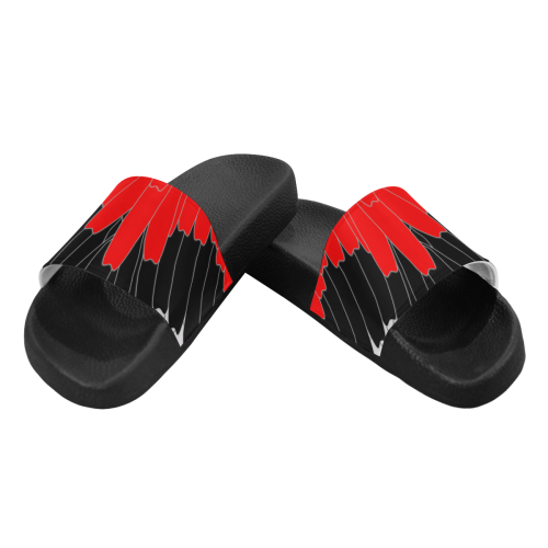 feathers Women's Slide Sandals (Model 057)