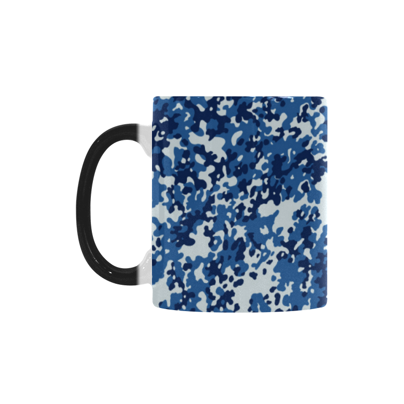Digital Blue Camouflage Custom Morphing Mug