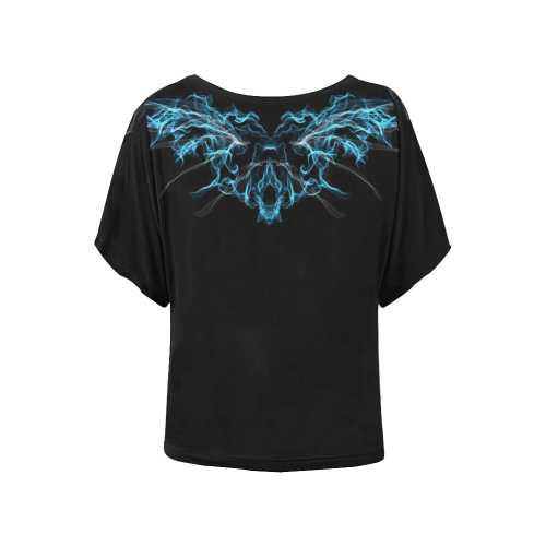 Blue Wings Women's Batwing-Sleeved Blouse T shirt (Model T44)