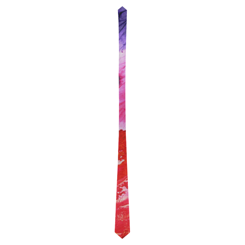 Red purple paint Classic Necktie (Two Sides)