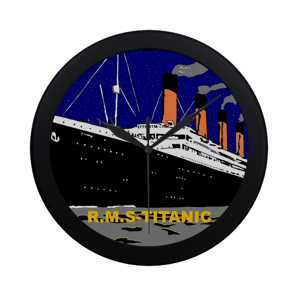 TITANIC- Circular Plastic Wall clock