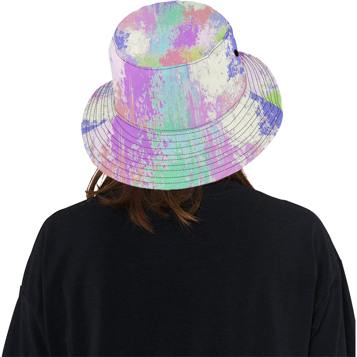 Pastel Paint Splatter All Over Print Bucket Hat