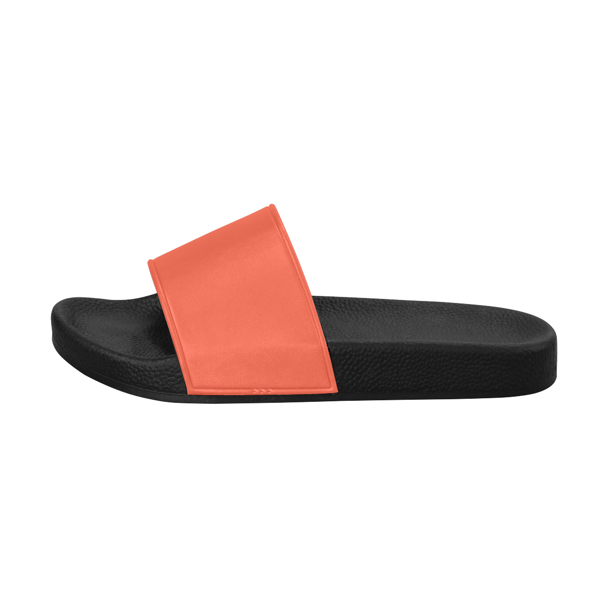 color tomato Men's Slide Sandals/Large Size (Model 057)