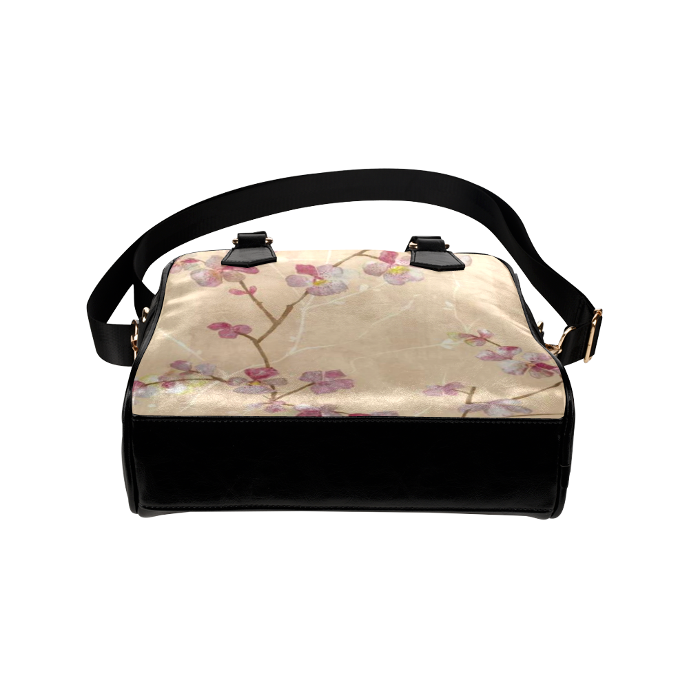 Awesome Japanese Cherry Blossoms Shoulder Handbag (Model 1634)