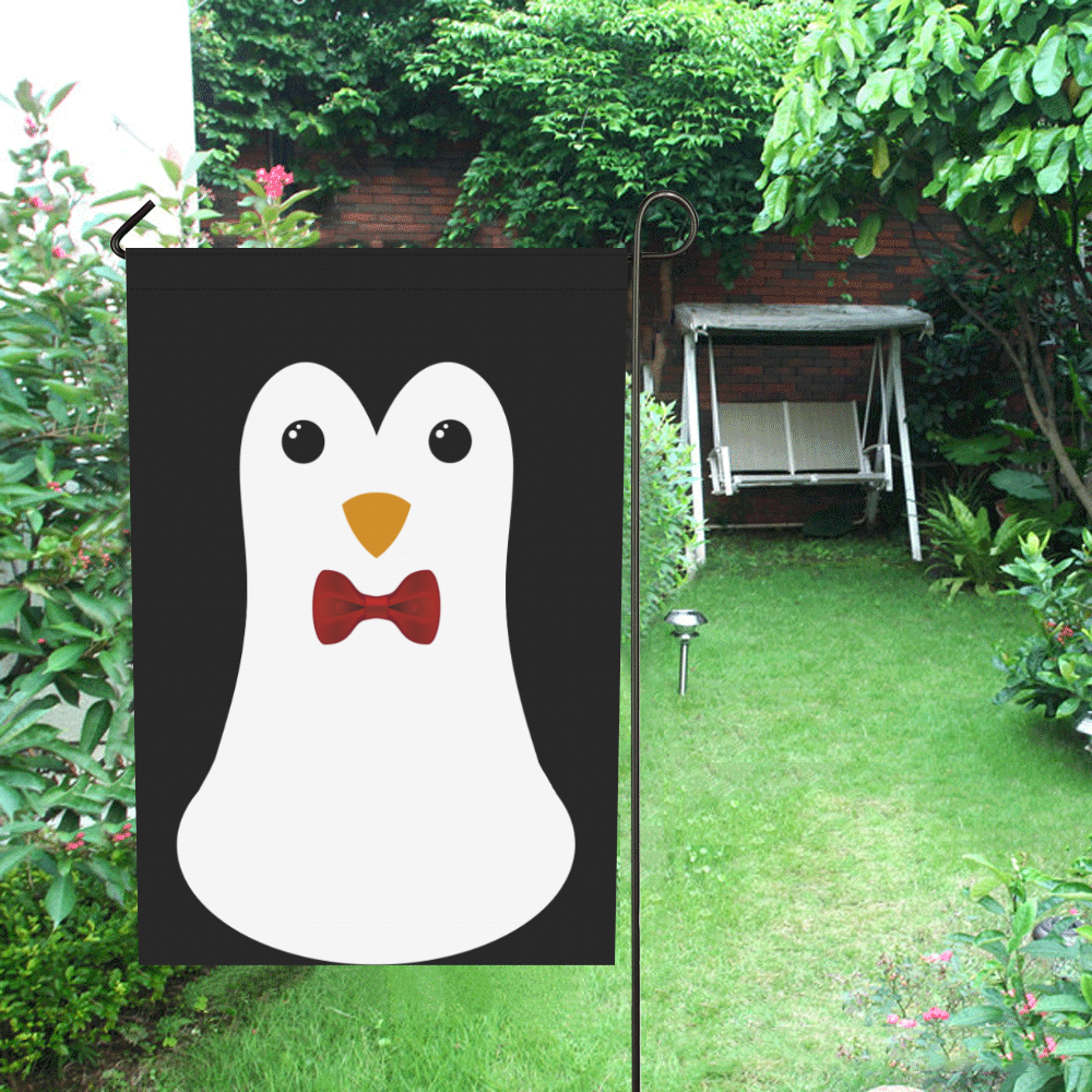 Penguin Kawaii Style Boy Garden Flag 28''x40'' （Without Flagpole）