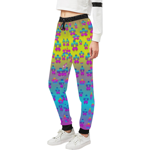 flowers in the most beautiful sunshine Unisex All Over Print Sweatpants (Model L11)