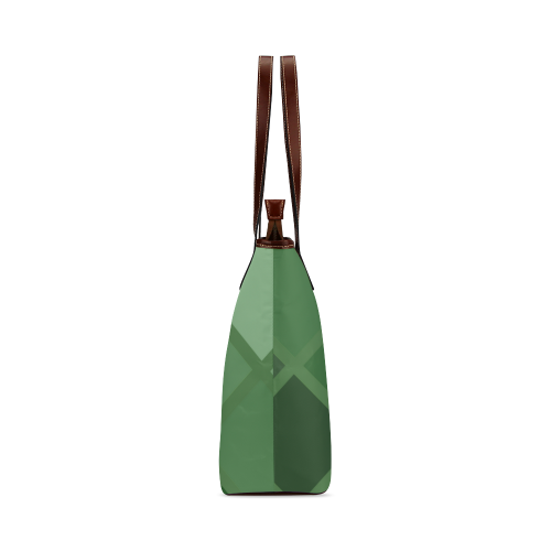 green Shoulder Tote Bag (Model 1646)