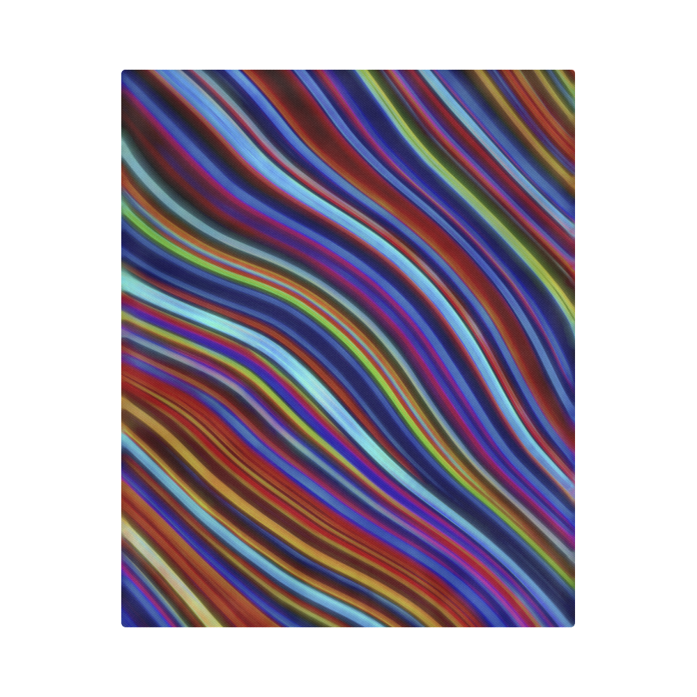 Wild Wavy Lines 19 Duvet Cover 86"x70" ( All-over-print)